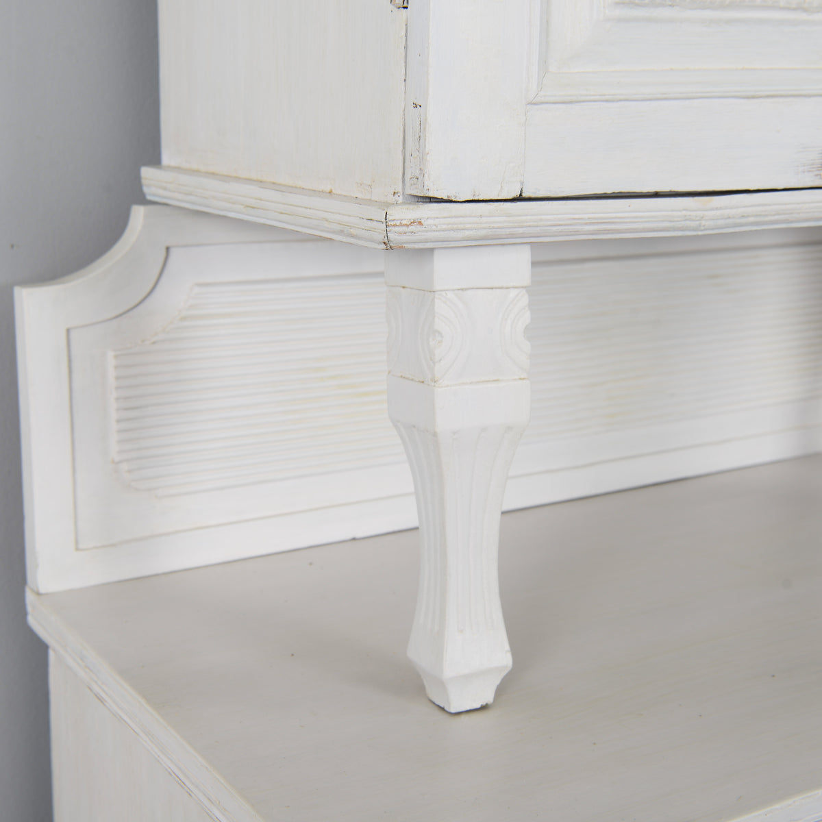 Late Gustavian Two-Part Cabinet, 18th/19th Century
