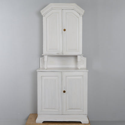 Late Gustavian Two-Part Cabinet, 18th/19th Century