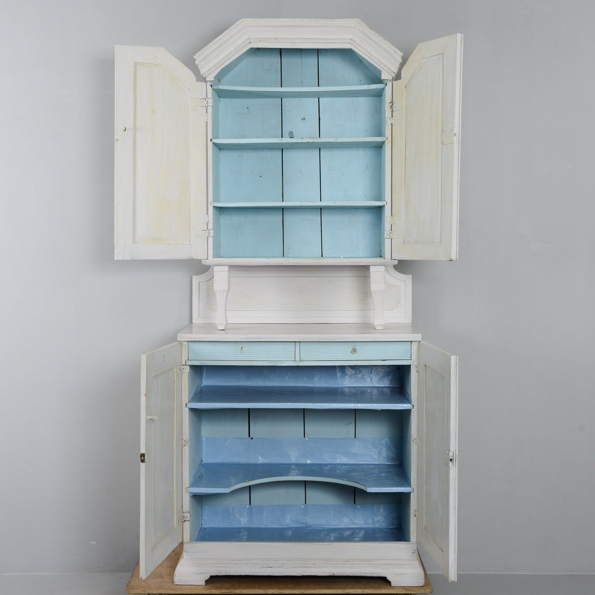 Late Gustavian Two-Part Cabinet, 18th/19th Century