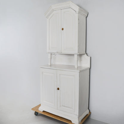 Late Gustavian Two-Part Cabinet, 18th/19th Century