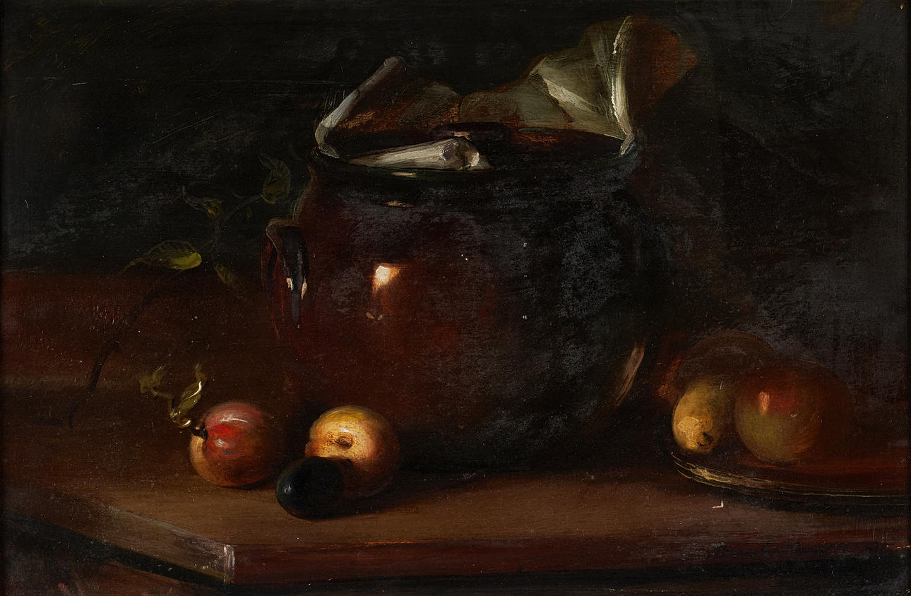 Frank Herbert Mason signed still life oil painting