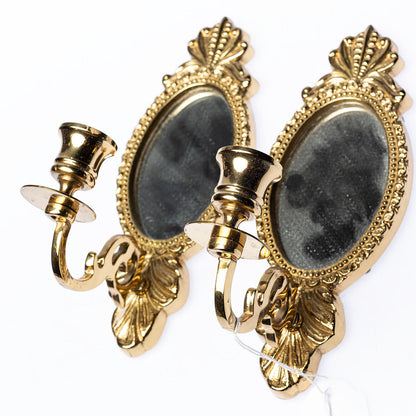 Pair of Gustavian style mirror sconces