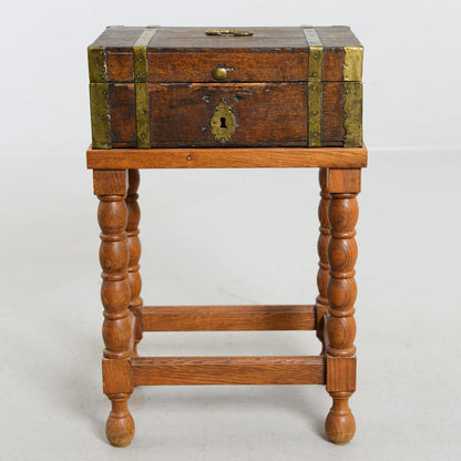 Interior detail of Swedish folk art box