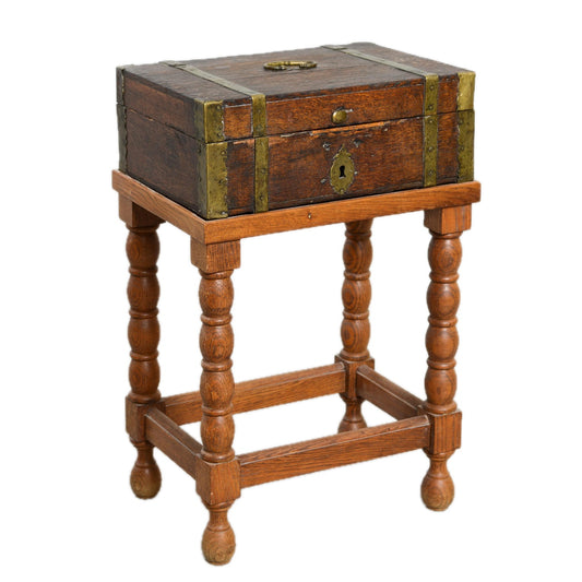 Swedish Folk Art Box on Stand, 18th/19th Century