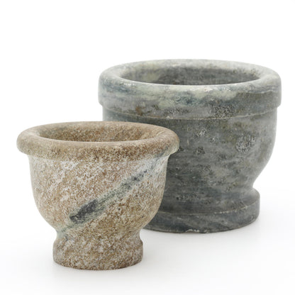 Marble mortars detail