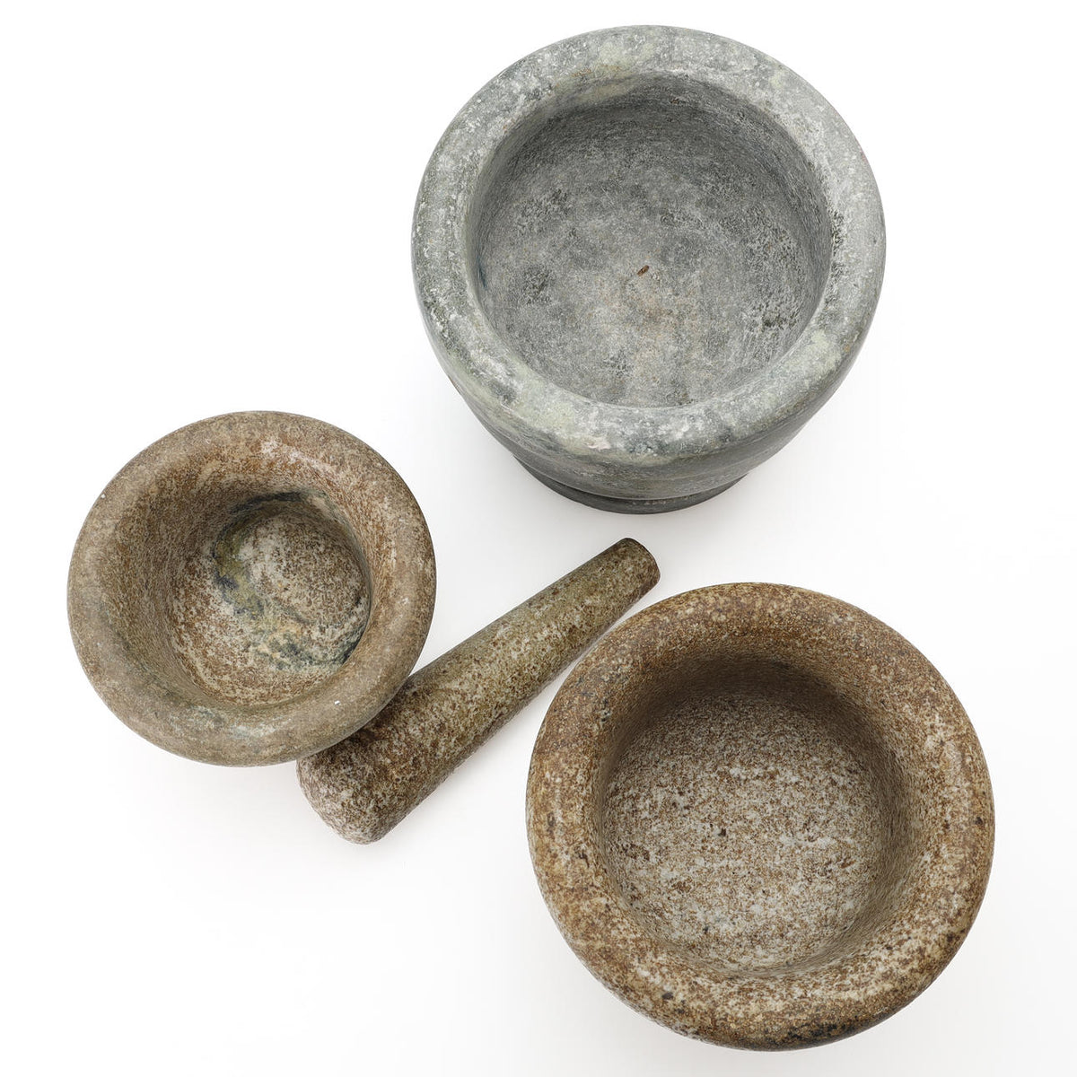 Marble mortar with pestle