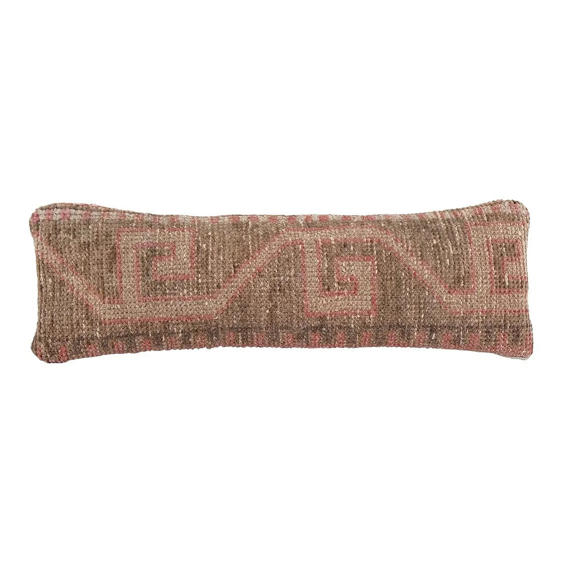 Vintage Turkish Kilim Lumbar Pillow Cover (1960s)